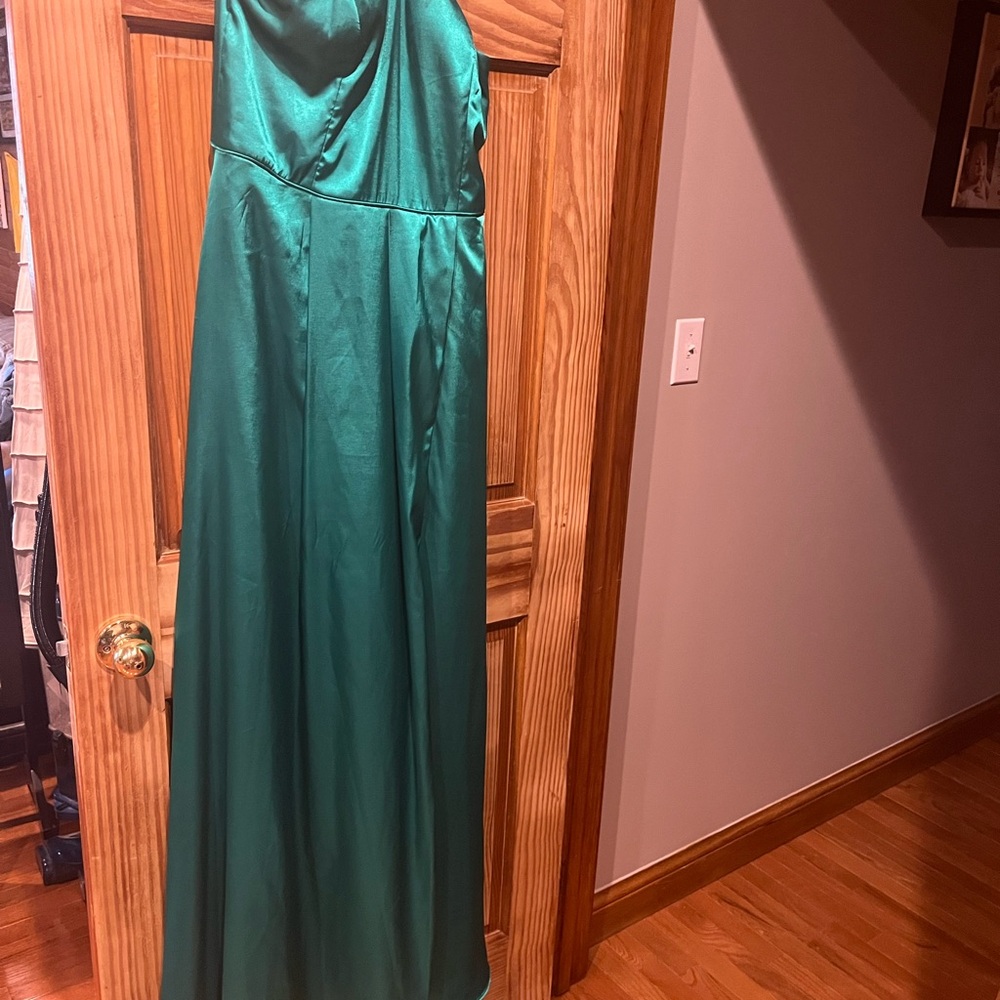 My Michelle Emerald Spaghetti strap Gown wedding